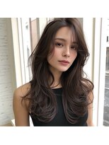 アンサ 城陽寺田店(ANSA)&nbsp;韓国風ロングレイヤー×柔らかショコラカラー