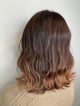 オル(Olu) 【MASAYA】グラデーション×オレンジベージュ