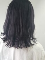 ウィ 立川(Oui) ネイビーパープル　×　暗髪