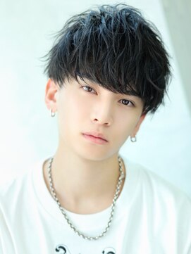 リップス 表参道店(LIPPS) 黒髪でも束感しっかり【ルーズマッシュ】2ブロック刈り上げ