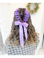 レア(Le'a)&nbsp;レース編みハーフアップ