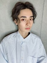 リークフー(Ree cu fuu)&nbsp;20代30代メンズ☆ツーブロックの波打ちセンターパート