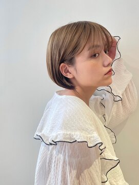 エミィ(emme) 【emme×石崎】ベージュカラー×ボブ