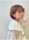 【emme×石崎】ベージュカラー×ボブ