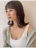 アイユー(ii+U)&nbsp;インナーカラー　外ハネミディアム20代30代40代 銀座