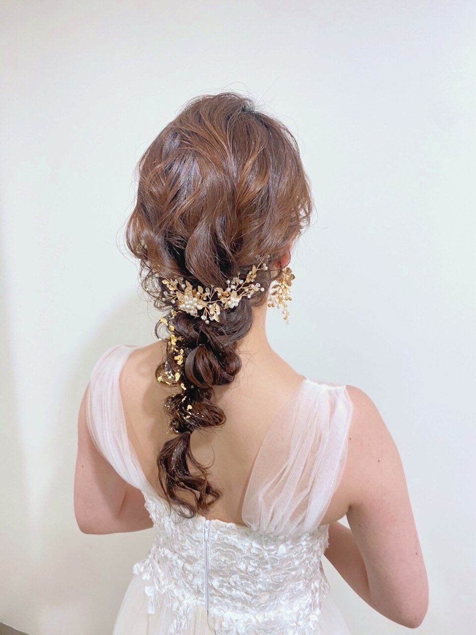 金箔×ラメワックス1000円～ヘアセット☆編みおろし＊：L165182747