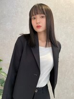 前髪＊切りっぱなし＊ナチュラルストレート【ZinaCENTRAL】