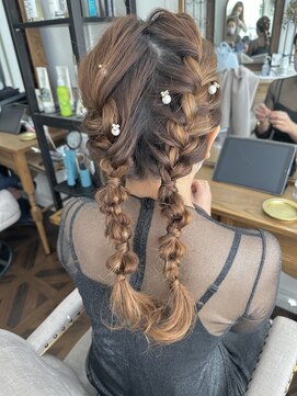 アトリエメルシー 代々木(atelier merci) 三つ編みアレンジ＊