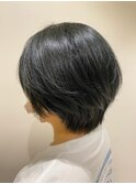 似合わせショートカット×シルバーアッシュ2