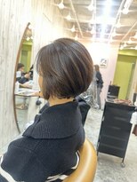 ロンドアジュール 横浜(Lond azur)&nbsp;☆白髪ぼかしハイライト×大人ショートボブで若見え5歳　横浜