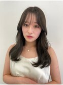 \うるつやレイヤーロング/トリートメント×縮毛矯正