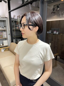 エイト 池袋店(EIGHT ikebukuro) 【EIGHT ikebukuro】ミニボブダークパープルカラー