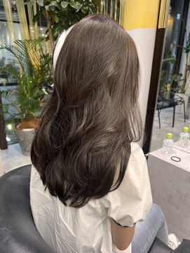 シティ(CITY) ブラウンベージュカラー ブリーチなしカラー 韓国ヘア