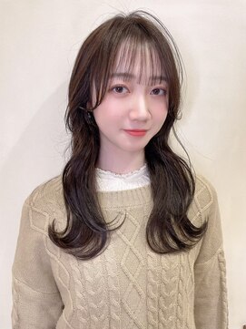 イーストハムヘッドショップ(EAST HAM head shop) レイヤーカット/ダークブラウン/前髪シースルーバング