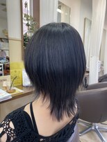 コアフィールフィス(COIFFURE fils) 新規お得クーポンあり【見附 今町】ブルーブラックカラー