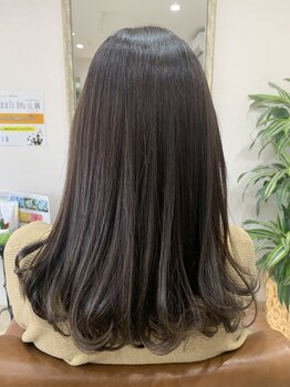 プライベートサロン オズヘアー(private salon OZhair)の写真/諦めていたクセ毛もスルンとまとまるストレートに♪信頼できる納得の技術と接客で初めてでも気軽に通える◎