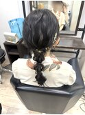 【お呼ばれ】編みおろし 玉ねぎヘア