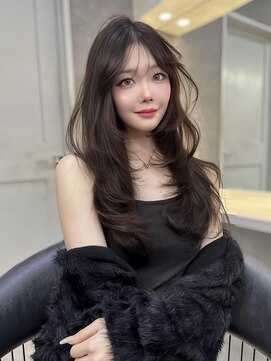 ロンドガーネット 池袋(Lond garnet) 髪質改善縮毛矯正レイヤーカット顔周り前髪韓国ミニウルフ/池袋