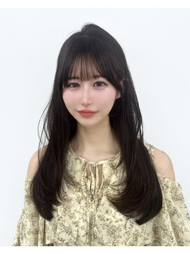 アマトウキョウ アユンチェ(AMA TOKYO×AYUNCHE) 韓国ヘア　2wayバング  レイヤーカット くびれヘア  顔周り/