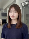 【ami】ミディアム/切りっぱなし/顔まわりレイヤー/四条/河原町