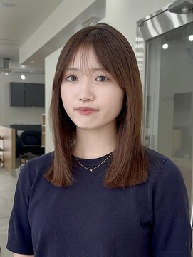 ミル(milu) 【ami】ミディアム/切りっぱなし/顔まわりレイヤー/四条/河原町