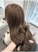 【RINA】ブリーチ1回で作る透明感オリーブベージュ