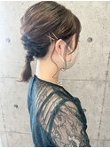 ボブ編みおろしアレンジ