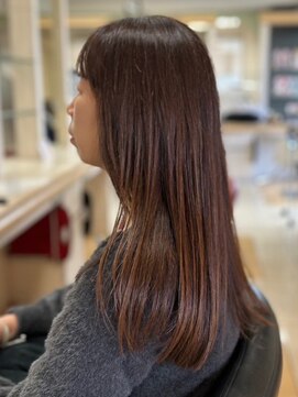 ヘアークリアー 春日部 ミセス フェイスレイヤースタイル ナチュラルストレート