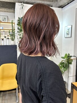 イースエモーション(ease et motion) 【天神.大名.今泉】ブリーチ履歴を生かしふんわりピンクベージュ