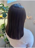 イメチェン/ブルーブラック/美髪/ワイドバング