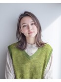 【韓国・レイヤー】パールベージュ・オレンジ・セミロング