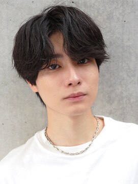 フレイバ 吉祥寺(FLAVA) センターパート　ニュアンスパーマ　フェザーパーマ　韓国