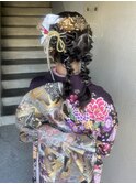 成人式着付けヘアセット