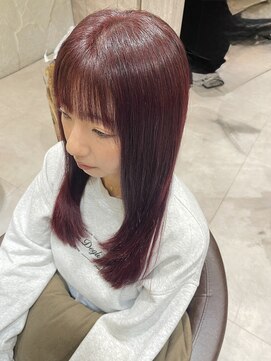 ヴァネッサ VANESSA ワンカラーで発色◎ワインレッドカラー!/吉川沙知