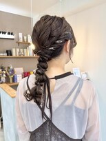 ナウアズ(now as.)&nbsp;迷ったらコレ!お呼ばれアレンジ編み下ろし【向】【now as.明石】