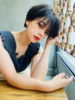 エイミー(Aimee) Aimee 町田 ショートボブ×ブルーブラック