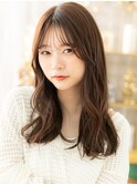 韓国風レイヤー大人可愛いフェミニンロングh4戸頭20代30代40代