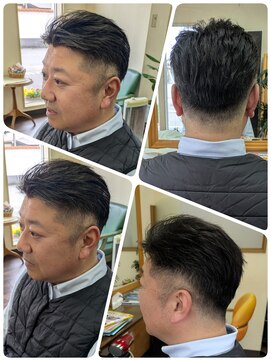 クリア 美容室 ビジネスアップバング☆イケオジ