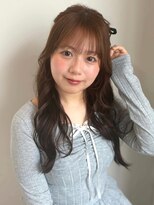 アンニュ(annuy)&nbsp;顔周りカット ベージュカラー 顔周りレイヤー ワンホンレイヤー