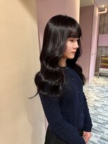 アクシス 栄店(`AXIS)&nbsp;馬渕ミルクティーブロンド/ダークブルー/デジタルパーマ/栄
