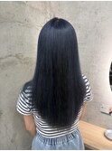 ブリーチでできるネイビーカラー