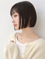 フォト 新宿三丁目(foto) 髪質改善縮毛矯正地毛風ストレート切りっぱなしボブ