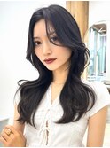 韓国ヘア　2wayバング &nbsp;レイヤーカット くびれヘア &nbsp;顔周り/