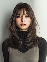 ダル 渋谷/表参道(DAL.)&nbsp;レイヤーカット/ハッシュカット/ブラウン/前髪カット