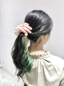 シェリー(cherie) インナーカラー　グリーン