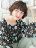 ダークカラーで引き締め!前下がり大人ボブa上尾20代30代40代