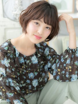 カバーヘア 上尾西口店(COVER HAIR) ダークカラーで引き締め!前下がり大人ボブa上尾20代30代40代