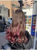 春色☆オシャレなピンクのインナーカラー☆渡部雅己