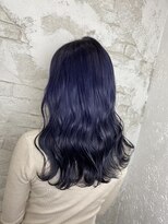 プライズ アイリス 池袋東口店(prize Iris)&nbsp;ネイビーブルー/韓国風スタイル/池袋美容室