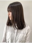 【FOLK】小顔 こなれヘア イメチェン 透明感 ダークグレージュ♪